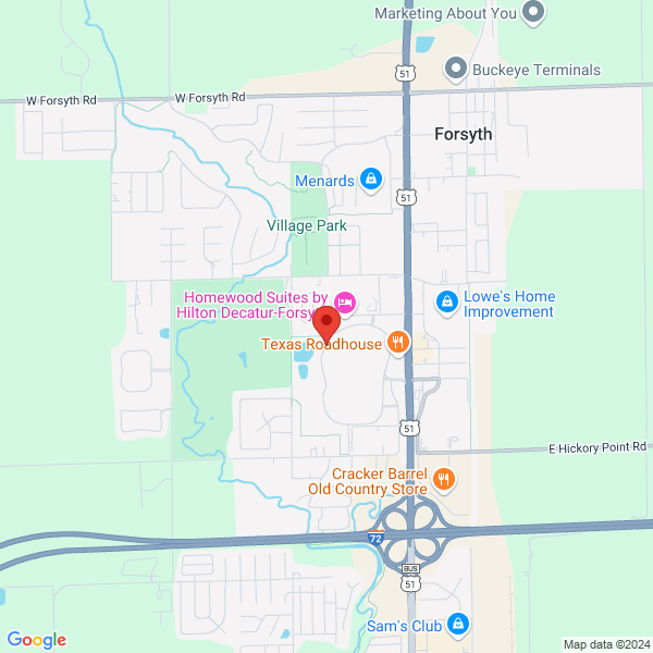 Map of the area